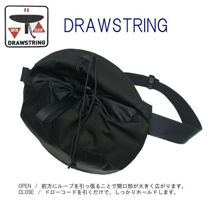 ​【極美品】ポーター MOTION ウエストバッグ ボディバッグ ポーター 黒 PORTER ポーター ヒート ウエストバッグ 703-06978 HEAT 吉田カバン