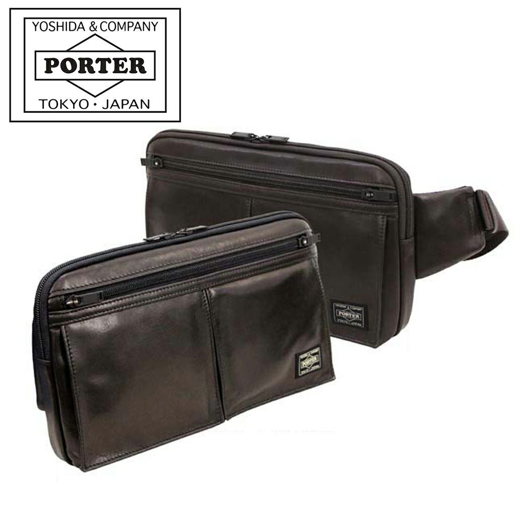 ポーター PORTER 吉田カバン ウエストバッグ ボディバッグ レザー ズーム 正規取扱店】 吉田カバン PORTER ポーター ウエストバッグ 022-03795