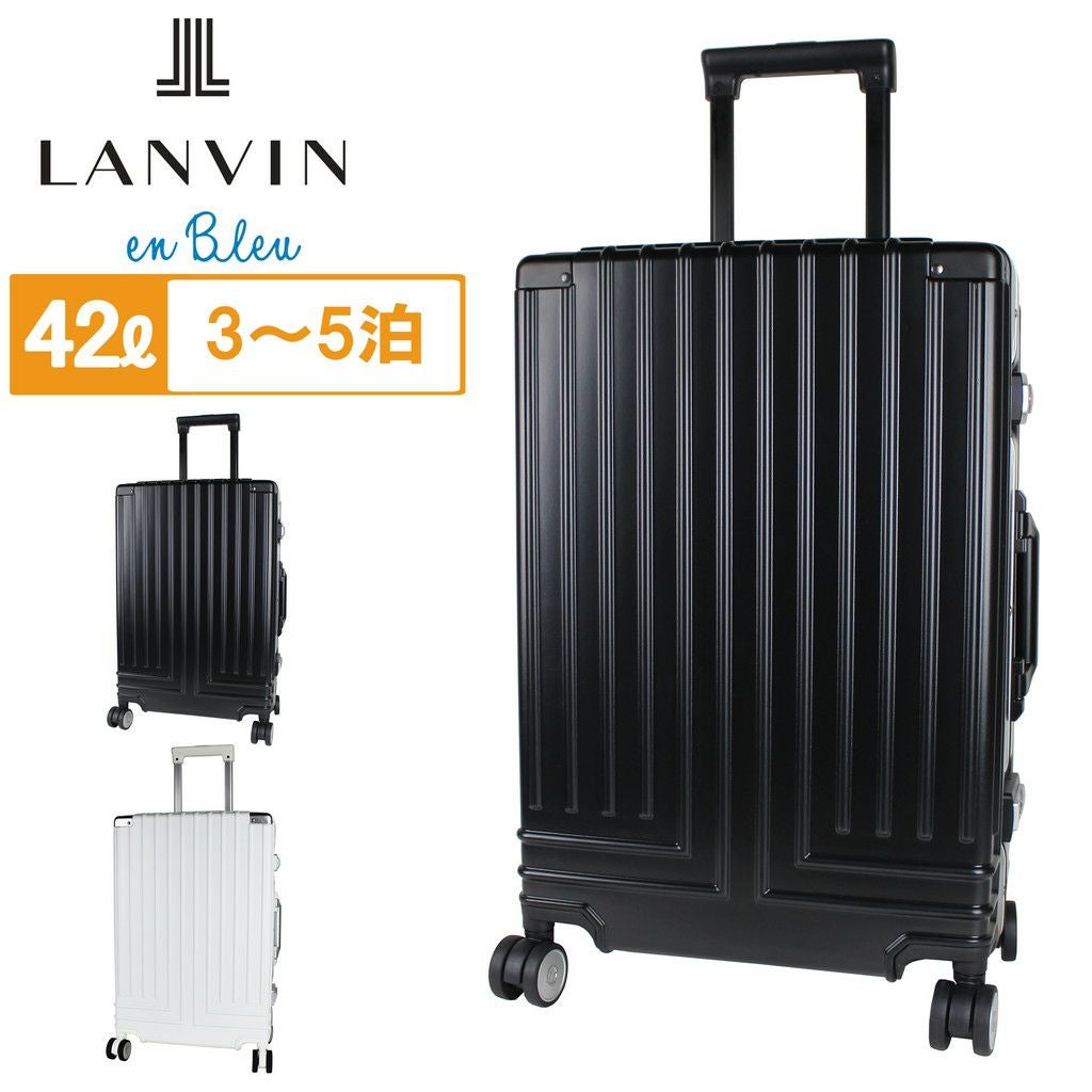未使用級 LANVINenBleu スーツ52ブラック XL相当シャドーチェック ランバンオンブルー ランバン スーツケース 機内持ち込み Sサイズ SS