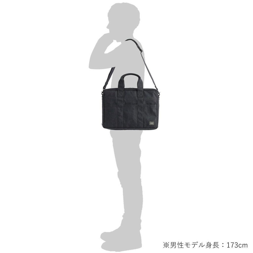 【現行モデル】PORTER スモーキー 2WAY ブリーフケース ネイビー SMOKY(スモーキー) 2WAY OVERNIGHT BRIEFCASE | 吉田カバン