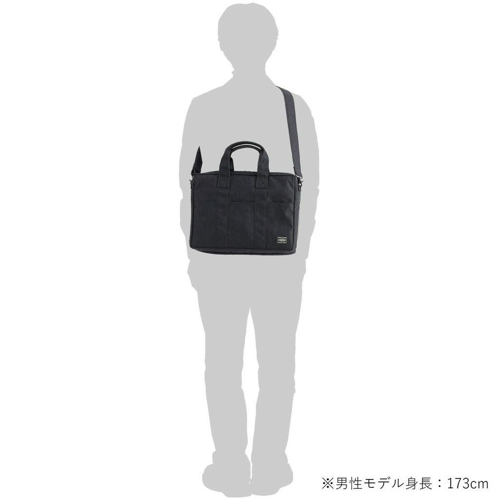 美品　PORTER スモーキー ブリーフケース ビジネスバッグ 2way 2層 ポーター スモーキー 2WAYブリーフケース 592-27530 PORTER / SMOKY