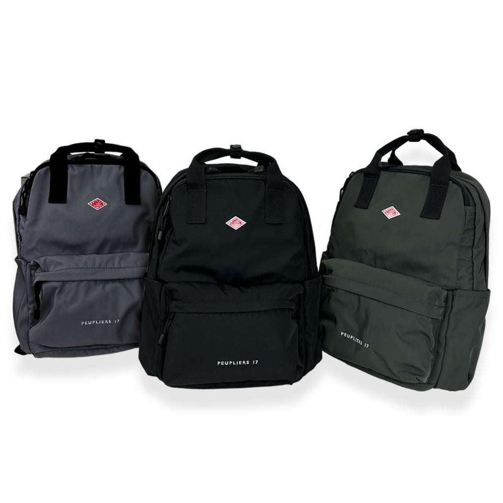 正規取扱店】 PEUPLIERS_17 ダントン POLYESTER TWILL BACKPACK