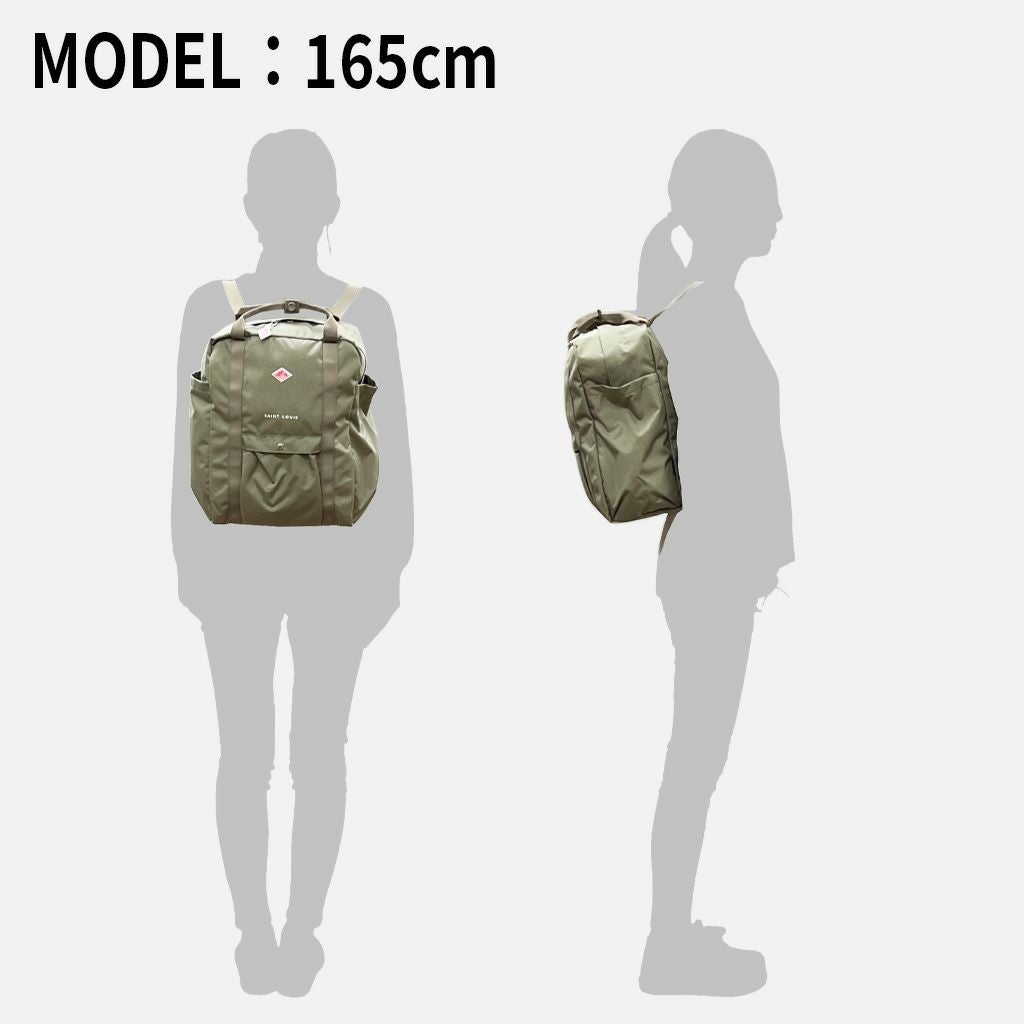 正規取扱店】 ダントン CORDURA CANVAS SQUARE RUCKSACK〈SAINT LOUIS