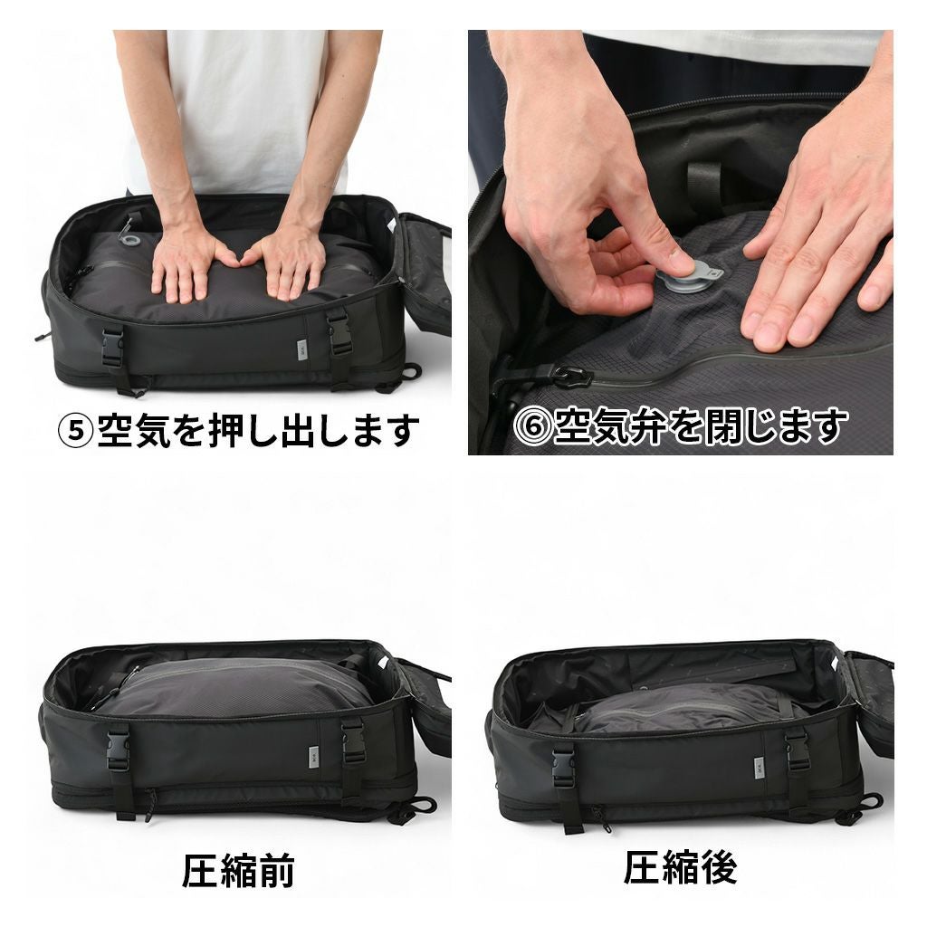 正規取扱店】 エースジーン 真空圧縮リュック 17902