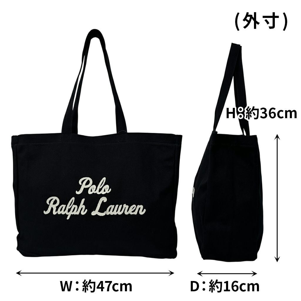 POLO RALPH LAUREN トートバッグ POLO RALPHLAUREN EMBROIDERED Canvas Large Tote（トートバッグ